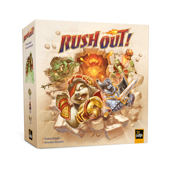 Rush Out! - dobbelspel ondergronds doolhof, snelheidsspel