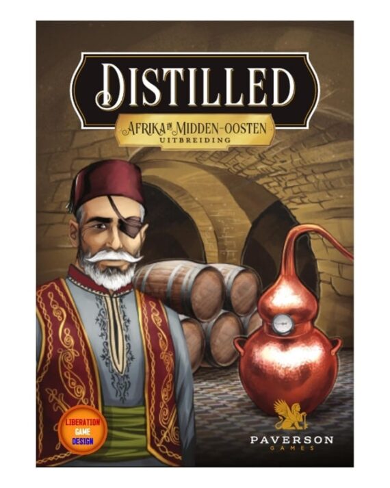 Distilled: Afrika en Midden-Oosten + mini uitbreiding Liberation Game Design, strategisch spel, drank