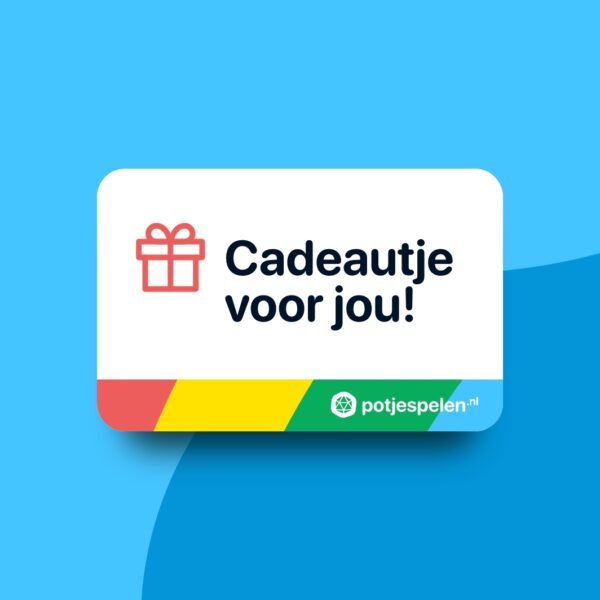 potjespelen.nl cadeaubon Bordspellen, kaartspellen, dobbelspellen, familiespellen. coöperatieve spellen