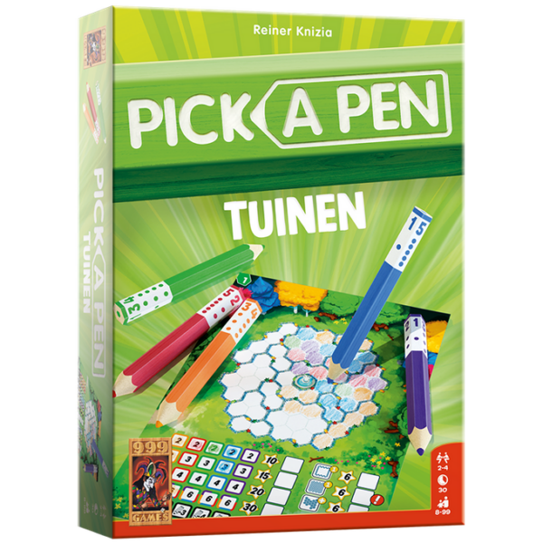 Pick a Pen Tuinen - dobbelspel 999 games